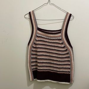 Wilfred knitted stripe vest (sz m)